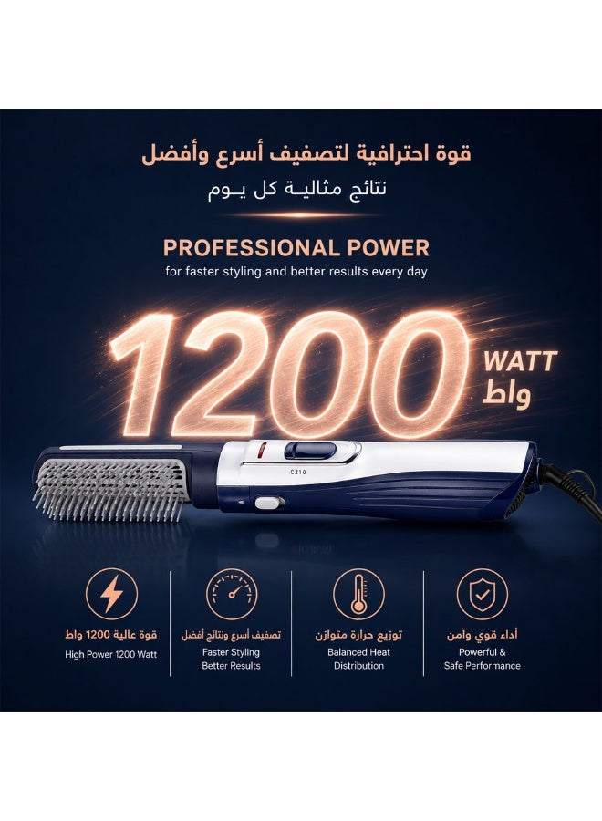 ريبون مجفف شعر احترافي مزود بفرشتين - Image 4