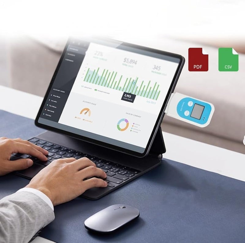 USB Temperature And Humidity Data Logger With LCD Display For Cold Chain Monitoring - Image 4