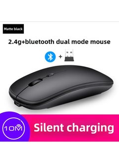 Digital Computer Optical Mouse Usb Interface High Precision Sensing Resolution Adjustable 800-1600dpi For Laptop Desktop-Color:221B Dual-mode Enhanced Version (matte Black)