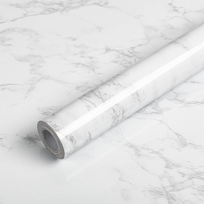 MARBLE CONTACT PAPER FOR COUNTERTOPS WHITE GREY FAUX MARBLE WALLPAPER PEEL AND STICK SELF ADHESIVE REMOVABLE COUNTER TOP PEEL AND STICK WATERPROOF FOR CABINETS AND BACKSPLASH 157 X 118
