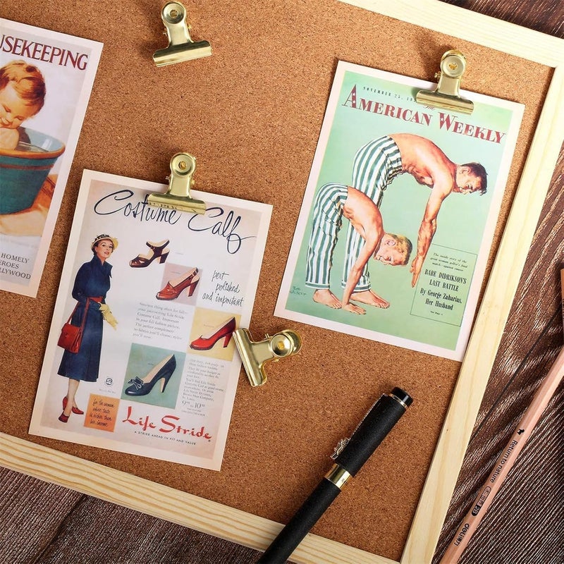 X spring Push Pins Clips, 20 Pcs Cork Board Tacks, Clips For Cork Board Photos, Thumb Tacks With Clips, Push Pins For Documents Bulletin Board, No Holes For The Paper - Image 3