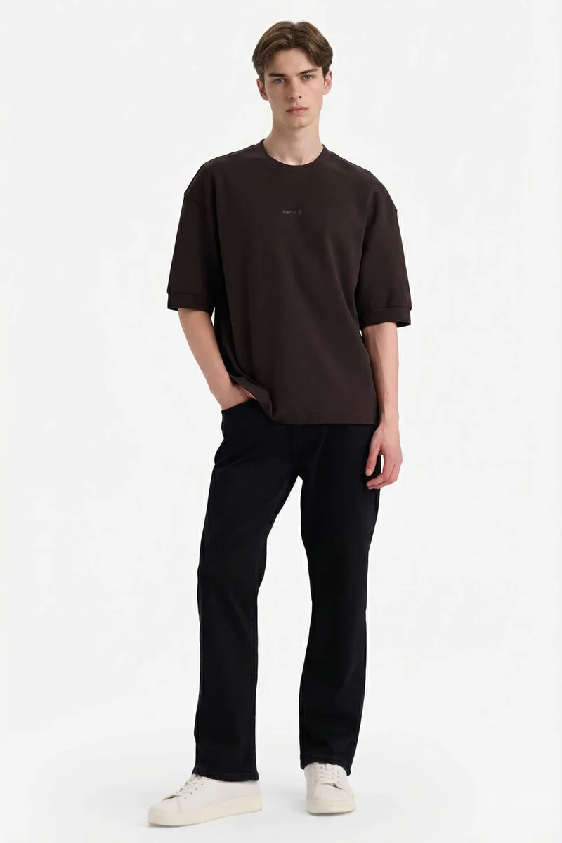 DeFacto Loose Fit Crew Neck Short Sleeve T-Shirt