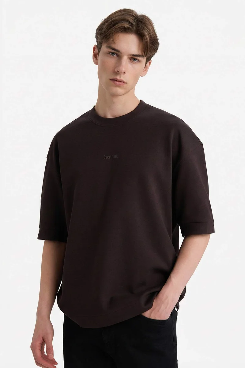 DeFacto Loose Fit Crew Neck Short Sleeve T-Shirt
