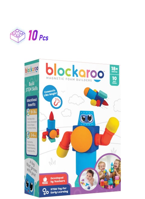 BLOCKAROO MAGNETIC FOAM BLOCKS -SMALL -ROBOT