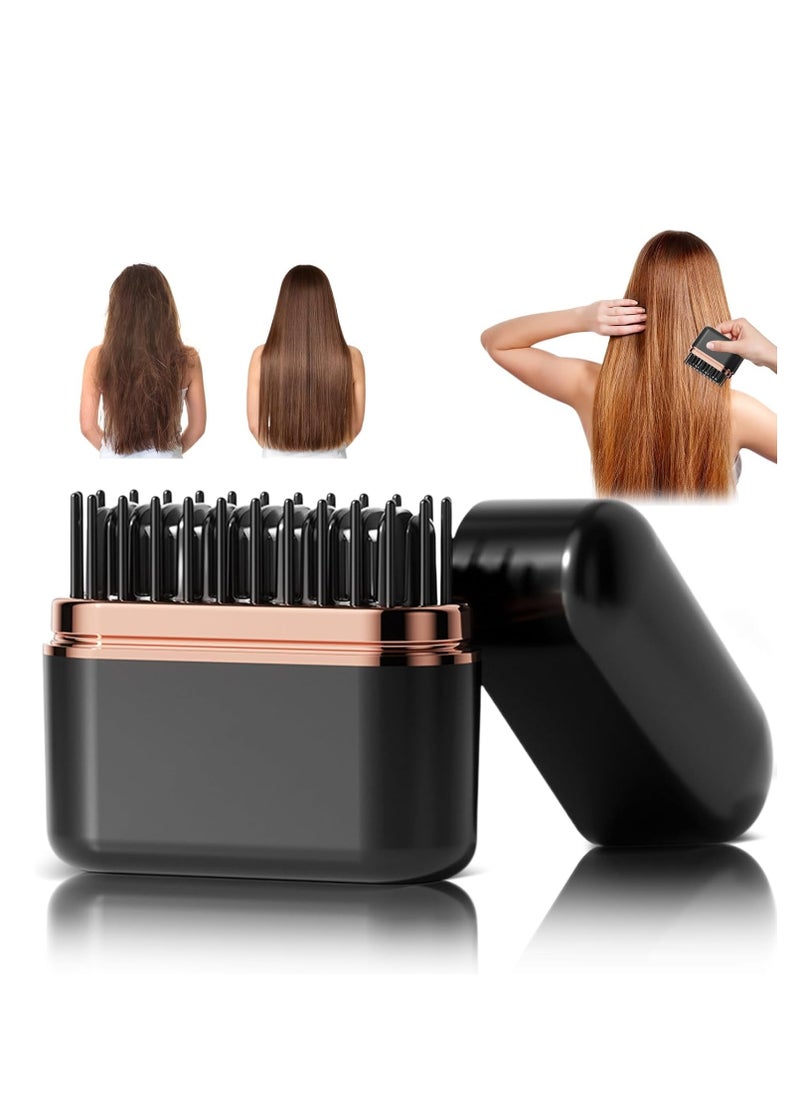 Portable Hair Straightener Brush, Negative Ion Cordless Hair Straightener Comb, 3-Speed Heating, 3D Anti-Scald Comb for Straight & Curly Hair, Travel-Friendly Salon Styling Tool - pzsku/Z136E1C73570F6AD3FA41Z/45/_/1730964269/746819a2-ac8c-42b1-9f30-af059d11a1d3