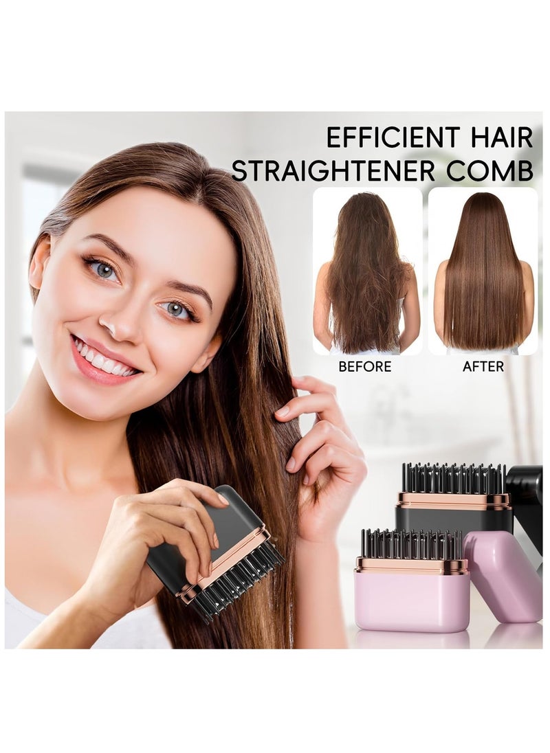 Portable Hair Straightener Brush, Negative Ion Cordless Hair Straightener Comb, 3-Speed Heating, 3D Anti-Scald Comb for Straight & Curly Hair, Travel-Friendly Salon Styling Tool - pzsku/Z136E1C73570F6AD3FA41Z/45/_/1730964310/4e09e379-b62e-43c9-8f27-7ef0bfb05605