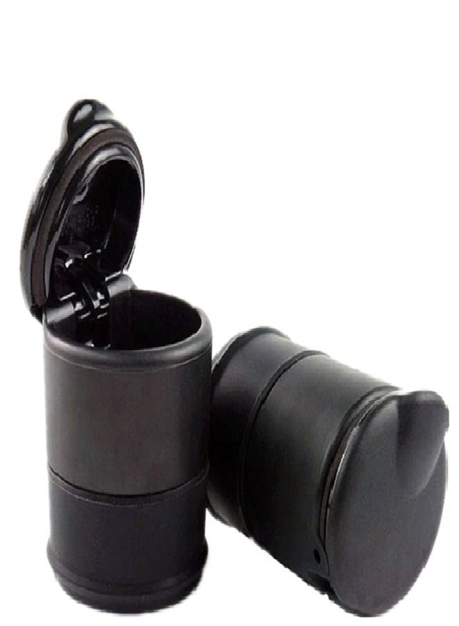 Portable Car Cigarette Ashtray Holder Cup Portable Tubular Smokeless Accessories Car Cigarette Ash Ashtray With Cap/Cover - Image 2
