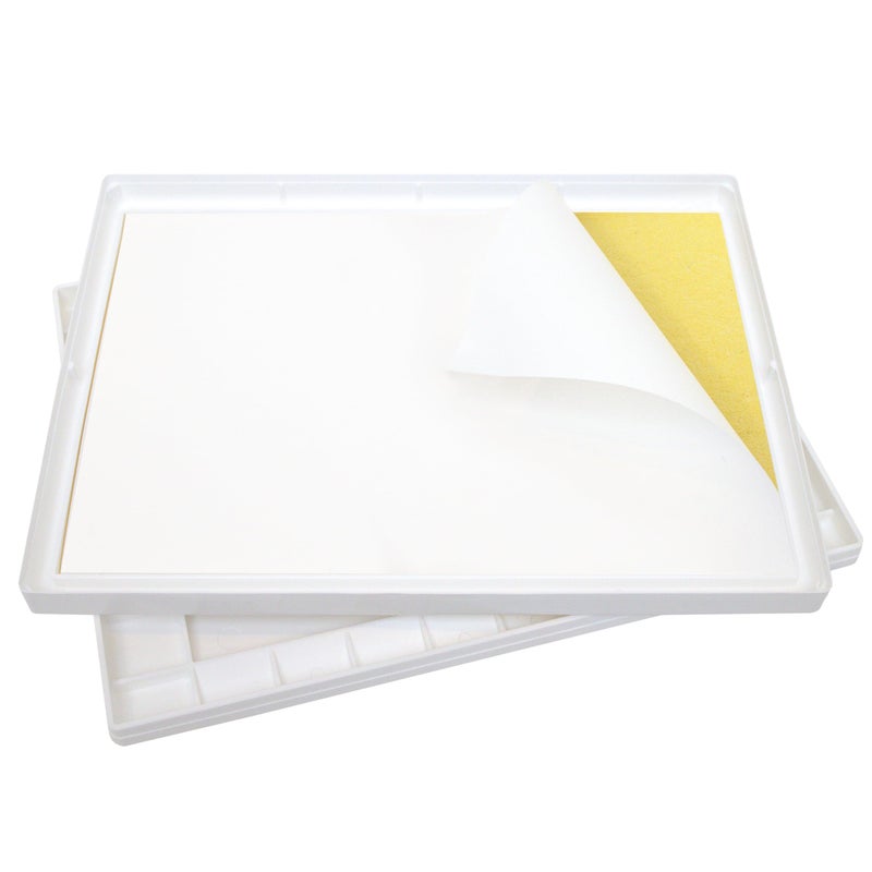 Masterson Sta-Wet Super Pro Palette, 11.5in x 15.5in Wet Palette, Doubles as a 32 Well Watercolor Palette, Keeps Wet Paint Fresh for Days, Made in USA - Image 2