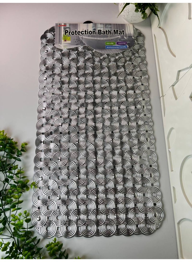 Luxury Silicone Bath Mat – Non-Slip Shower/Bathtub Mat – Water-Resistant with Comfortable Massage Design – For Inside & Outside Bathtub – Multiple Colors - Image 1