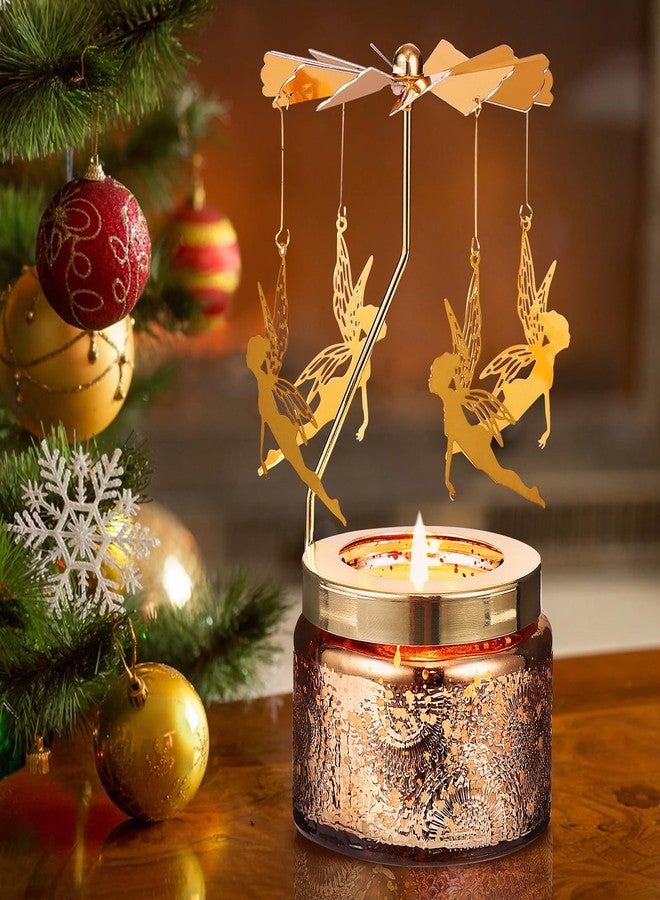 DAISRED Gifts for Women, Unique Christmas Gifts for Mom Daughter Sister Aunts, Birthday Gifts for Friend Women Rotatable Scented Candles Gifts for Christmas Thanksgiving Anniversary (Girl with Wings) - Image 3