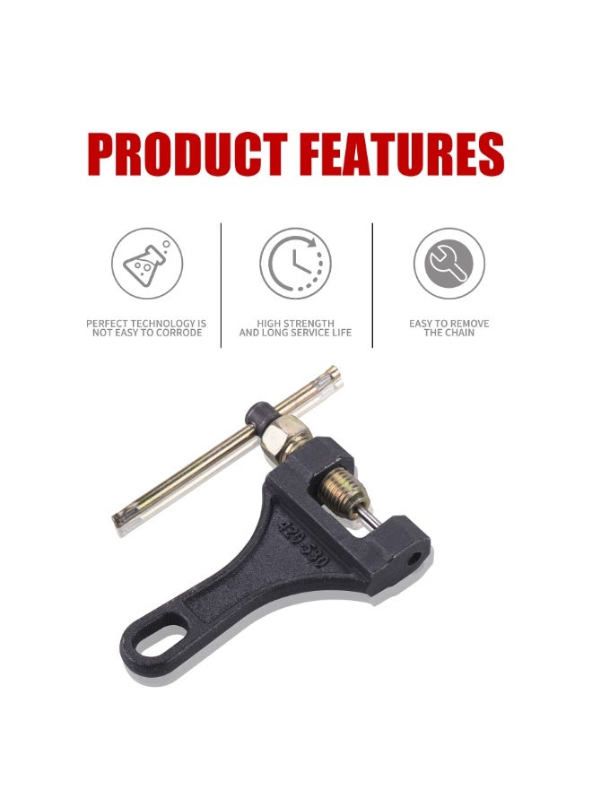 Chain Breaker #420-530 Chain Tool fit for Dirt Pit Bike ATV Quad Go Kart Scooter Motorcycle Bicycle Chain Break # 420 428 520 525 528 530 - Image 2