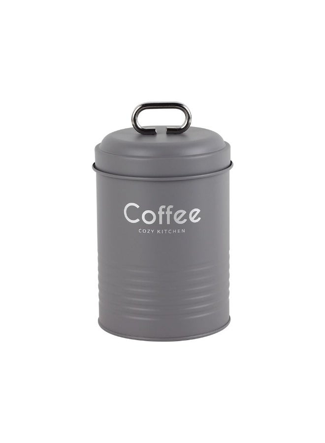 DANUBE HOME Gravitas 3-Piece Metal Storage Jar – Durable & Stylish Storage Containers, Airtight, Rust-Resistant, Perfect for Kitchen Organization, Pantry Storage & Home Use Grey -1300Ml  - Image 3