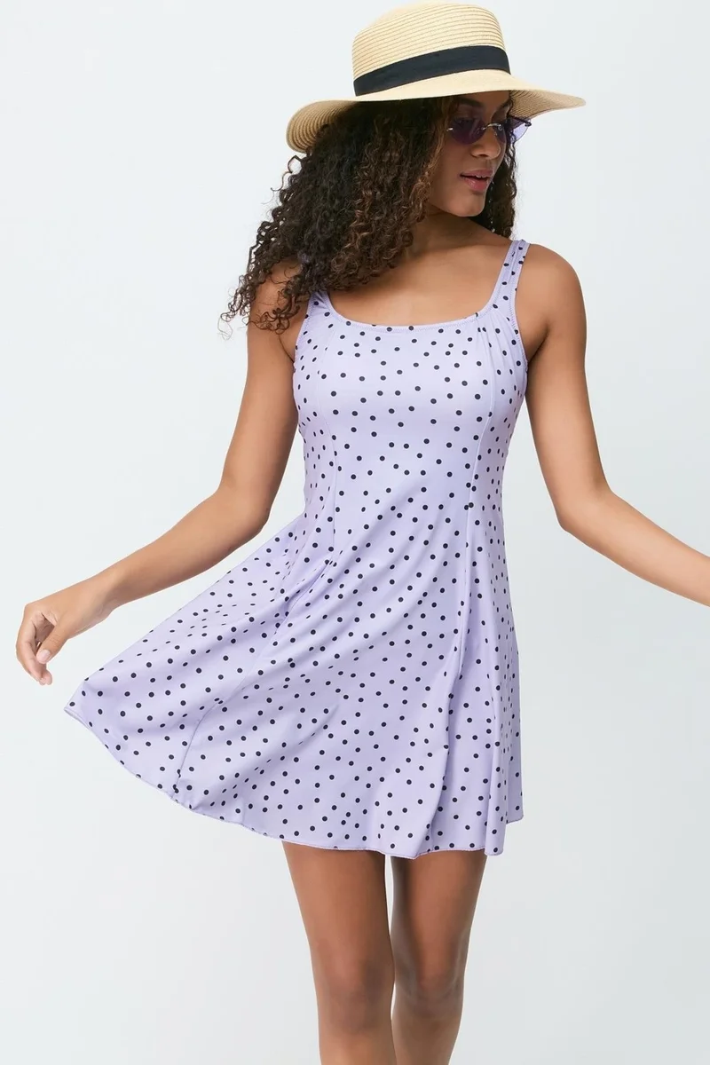 سي اند سيتي Dress Swimsuit 7783 Purple