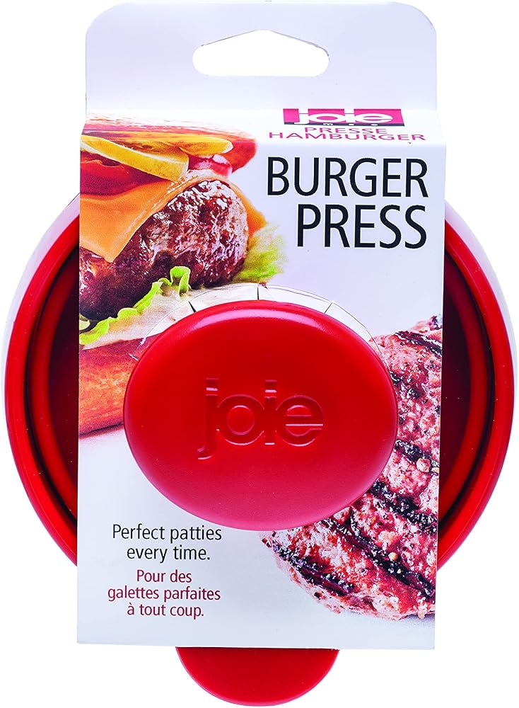 Joie Burger Press and Patty Maker, LFGB Approved and BPA Free, One Size, Red - Image 2