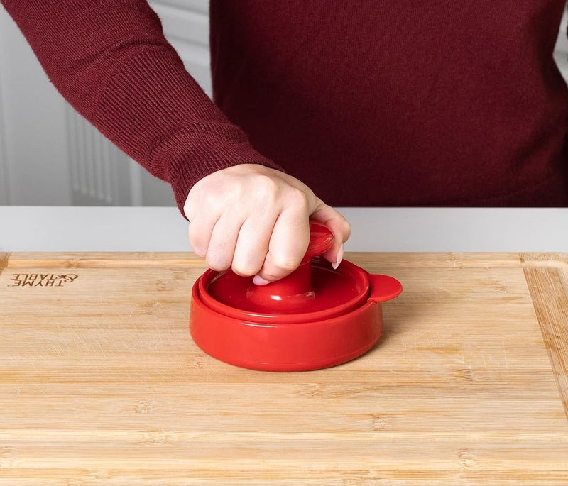 Joie Burger Press and Patty Maker, LFGB Approved and BPA Free, One Size, Red - Image 5