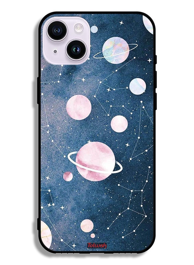 Tolwak Apple iPhone 14 Protective Case Space Art - Image 2