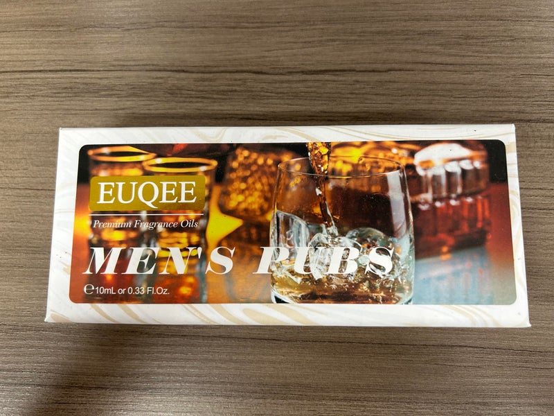EUQEE مجموعة زيوت عطرية للرجال 6 قطع، مجموعة هدايا للرجال من زيوت العطر الفاخرة - 10 مل - جلد، تبغ حلو، دم التنين، خشب الصندل، باي رم، خشب الأرز (حانات الرجال) - Image 4