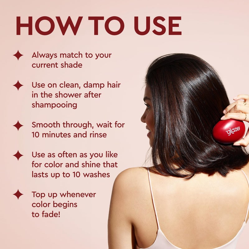 Glaze Color Conditioning Gloss - Tinted Moisturizer for Brown or Red Hair, Boosts Color and Shine, Repairs Damage - Auburn Spice, 6.4 oz - Image 5