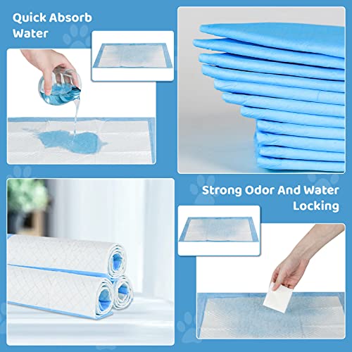Buyockss Disposable Puppy Training Pads 100 Count Pee Pads for Dogs, Cats, Rabbits and Guinea Pigs Waterproof Super Absorbent Odour Locking 13” x 18” - Image 2