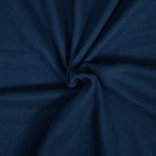 Goyal's Polar Fleece 250TC Single Bed Blanket - Navy Blue - Image 4