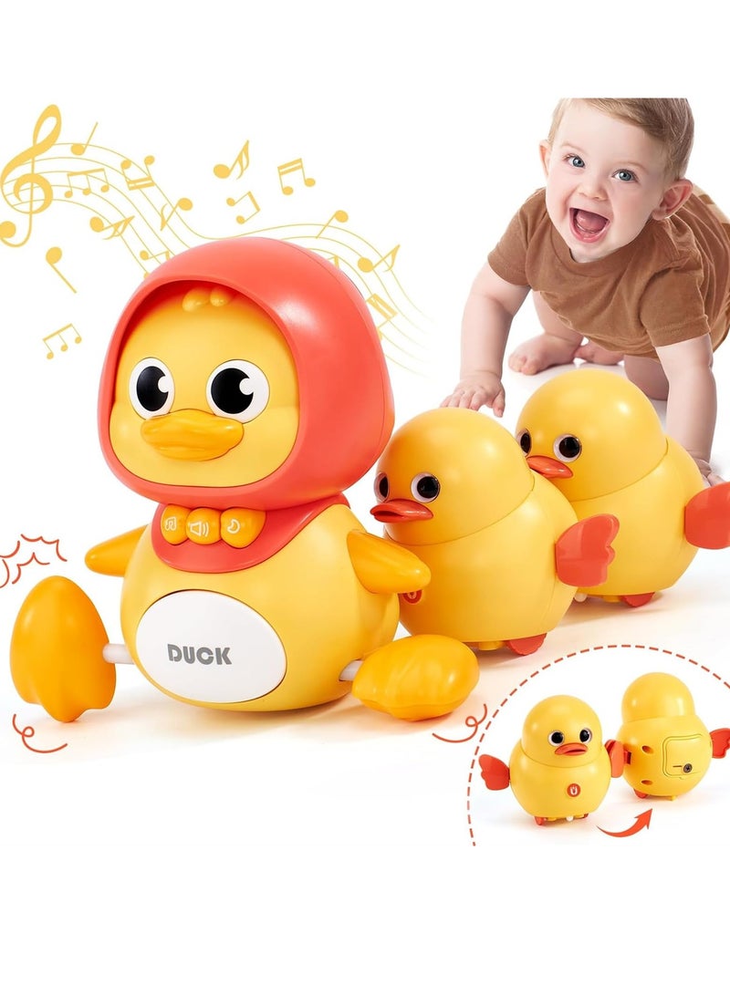 Baby Crawling Musical Toys with Light & Sound, Babies Early Learning Musical Toy, Sensory Learning Infant Toy for 1+ Year Old Girl Boy Baby Gifts - Image 1