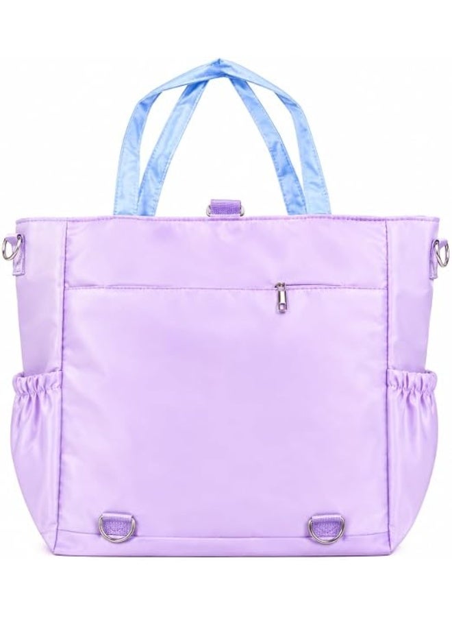 A large and cute handbag, measuring 36×30 cm, with multiple pockets, equipped with an adjustable shoulder strap, suitable for travel and shopping, water resistant, ideal for women and girls. - Image 3