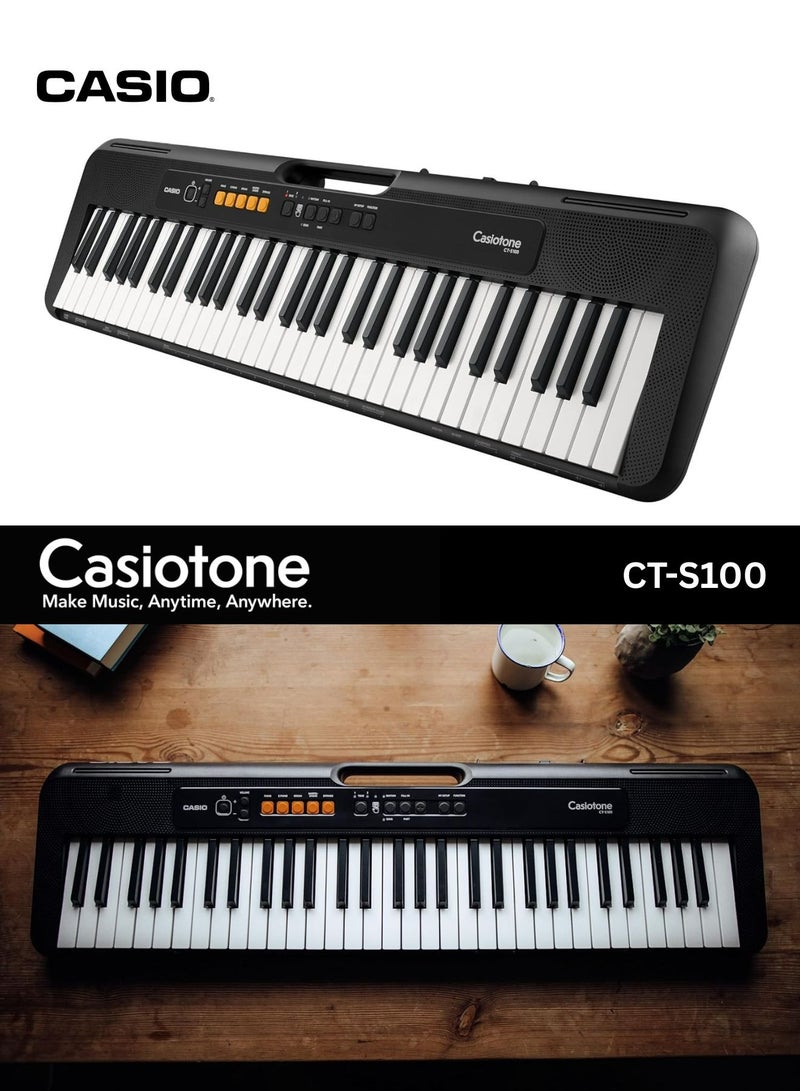 Casio Casiotone Keyboards, Beginner, 122 Tones 61 Rhythms 61 keys CT-S100C2 - Image 5