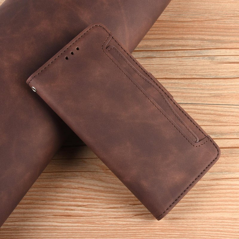erorex For ZTE Blade A36 4G  Feel Calf Texture Card Slots Leather Phone Case(Brown) - Image 2