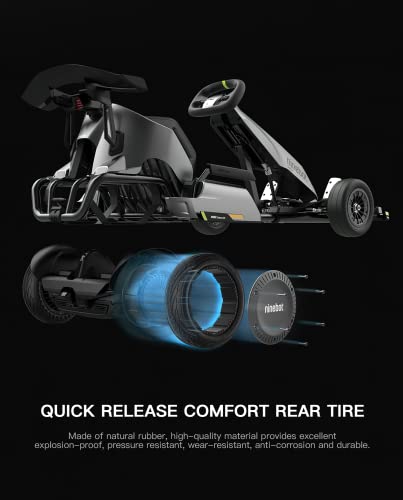 stio Comfort Tire for Electric GoKart Pro and Gokart Bundle Rear Tire Kit, Compatible with Ninebot by Segway S-MAX Self Balance Scooter,Gokart(with Ninebot S Max),Go kart PRO Tyre Original Accessories - Image 5
