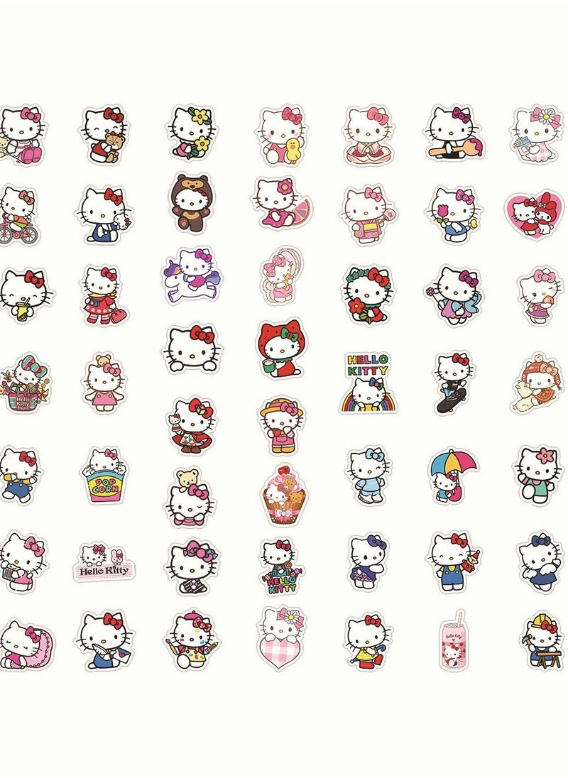 50-Piece Hello Kitty Waterproof Stickers