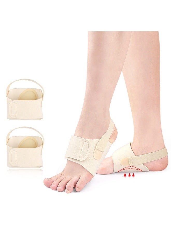 جيفت دعامة قوس القدم للنساء لتخفيف التهاب اللفافة الأخمصية، نعلات دعم قوس القدم غير القابلة للانزلاق لتخفيف آلام قوس القدم - دعامة ضغط قابلة للتعديل للأقدام المسطحة والقوس العالي - Image 1