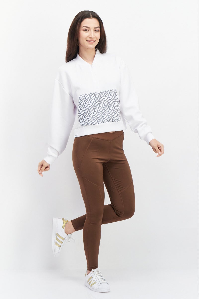 Ufc Women Sportswear Fit Long Sleeves Running Sweatshirt, White - Image 4