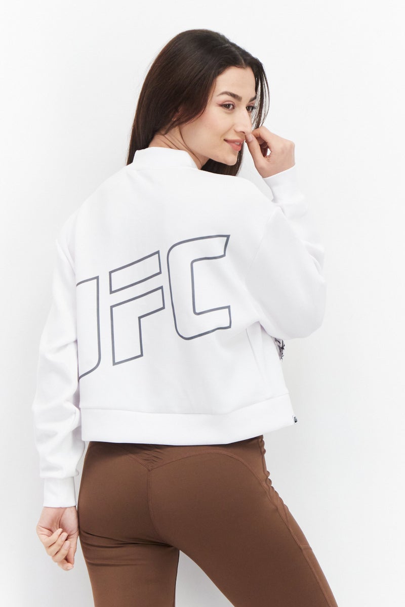 Ufc Women Sportswear Fit Long Sleeves Running Sweatshirt, White - Image 2