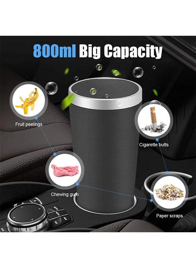 TodyJeyHo Car trash can, cup holder mini car trash can, press on lid, car accessories, suitable for car home, office, bedroom - Image 3