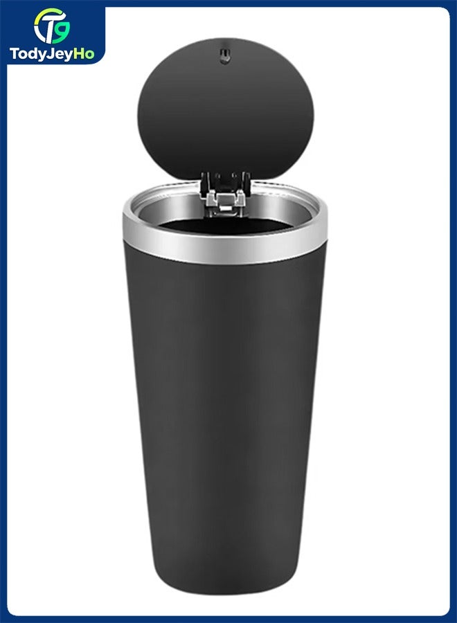 TodyJeyHo Car trash can, cup holder mini car trash can, press on lid, car accessories, suitable for car home, office, bedroom - Image 1
