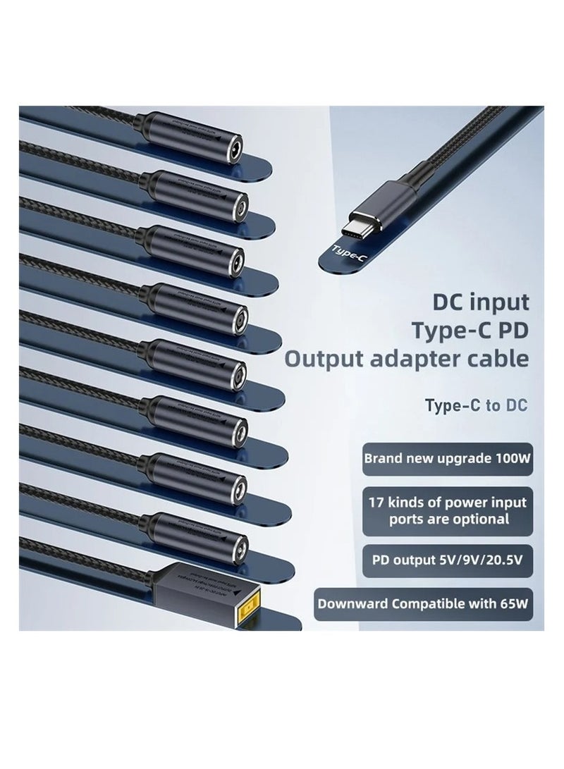 Terabyte محول شحن كمبيوتر لينوفو بيغ سكوير أنثوي إلى USB-C / نوع-C ذكري 100 واط - Image 2