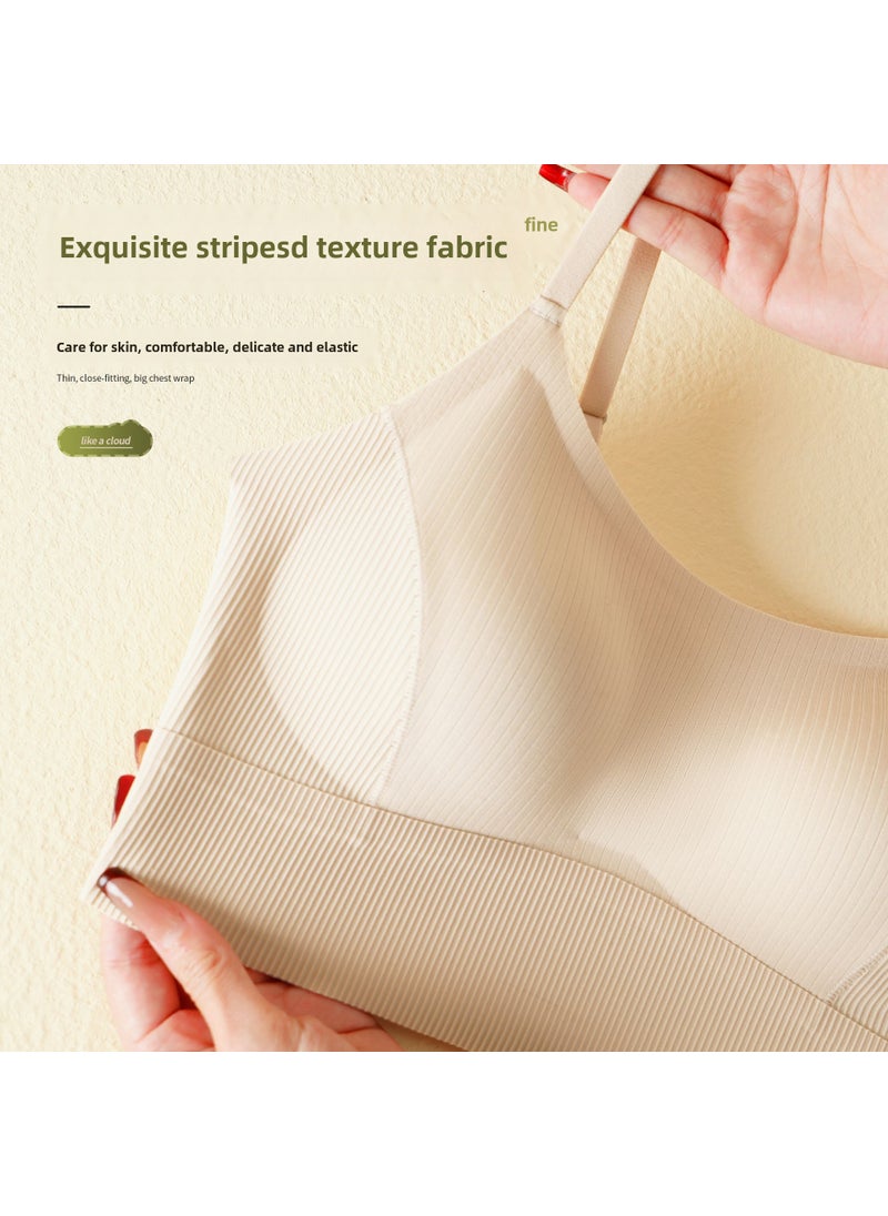 Generic - Seamless Camisole Soft Bra Comfortable U-Back Vest cocoa brown - Image 1