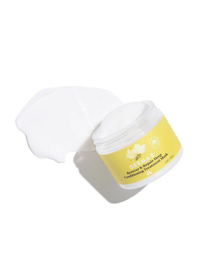 derma-e DERMA E Recover & Repair Deep Conditioning Treatment Mask - Argan Oil Hydrating Hair Mask Restores Dry, Damaged, Color Treated or Frizzy Hair, 5 Oz - Image 5