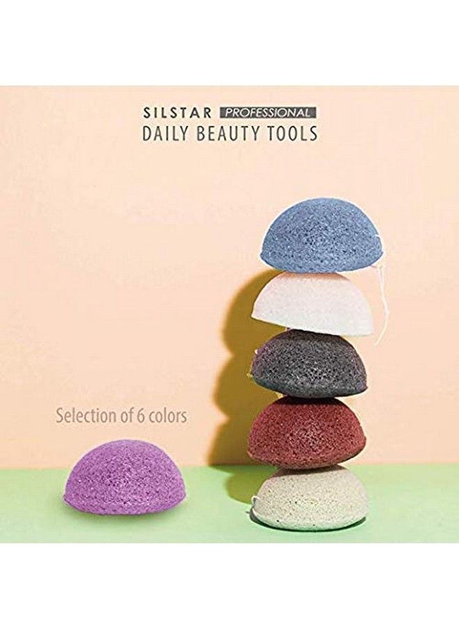 SILSTAR PROFESSIONAL - Konjac Sponge Facial Sponge Bath Sponge Amazing Cleansing For Dry Or Mature Skin Carnation Pink 104 - Image 1