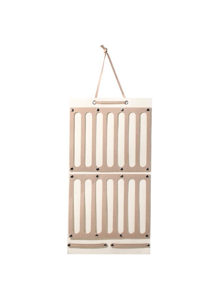 Fasola 2 PCS Enlarged Hanging Mesh Pockets Wall Shelf Wardrobe Storage Bags  Hanging Closet Hanging Organizer Storage Bag forHairpins, Hair Ties, Hair Accessories, Sstorage Bag, Rubber Band, Necklace  - Image 4