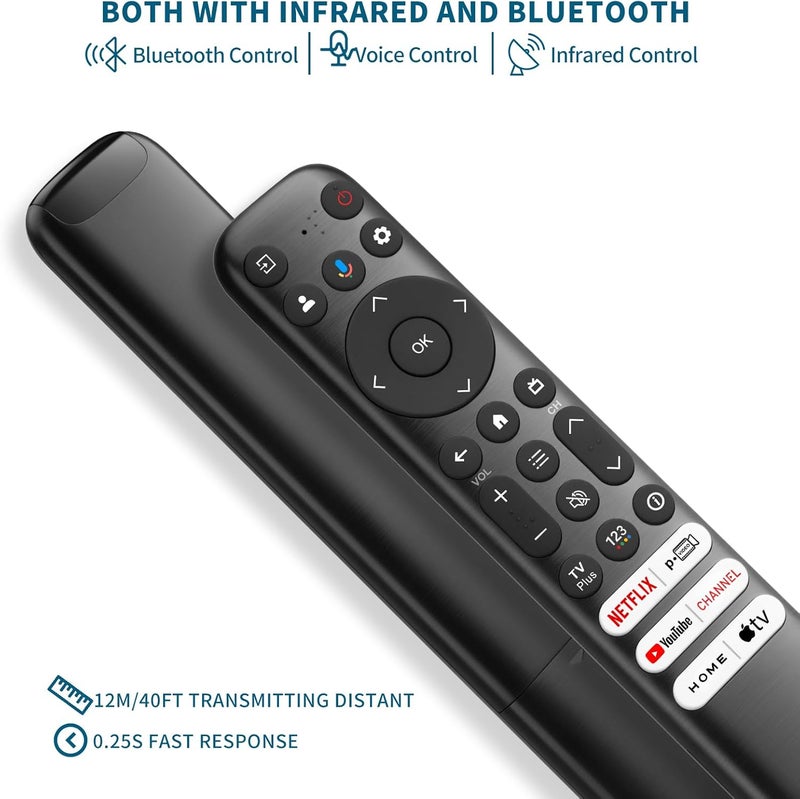 LOUTOC Voice Remote Replacement for TCL Android Smart TVs,RC813 with Google Voice Function - Image 5