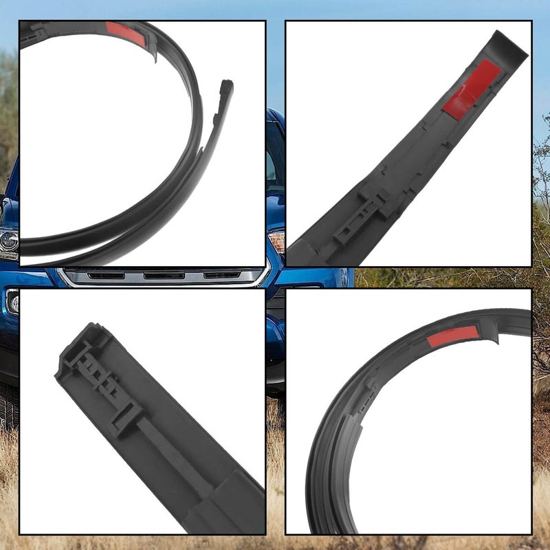 BSNOVT 2pcs Roof Molding Drip Rubber Weatherstrips for Toyota Tacoma Double CAB 2005-2015 - Image 4