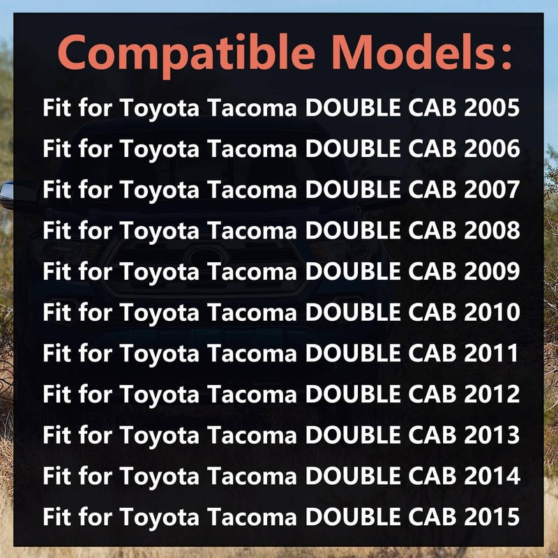 BSNOVT 2pcs Roof Molding Drip Rubber Weatherstrips for Toyota Tacoma Double CAB 2005-2015 - Image 2