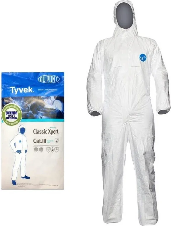دوبونت Tyvek 500 Xpert En 14126 Overalls 25 Pieces S Size