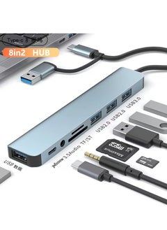 USB 3.0 & Type-C to 8-Port Hub