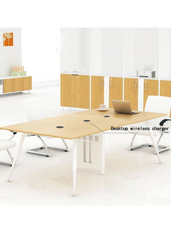 Loquat Desktop Embedded Fast Charging Wireless Charger Pad White - Image 3