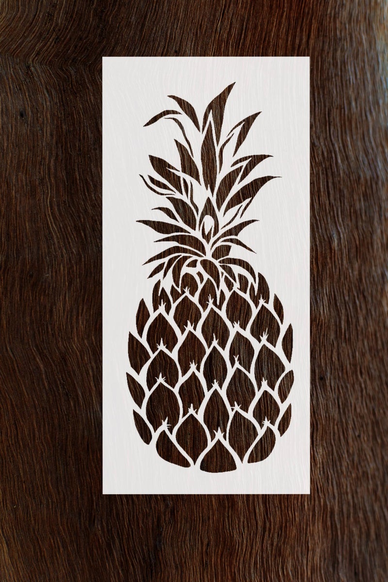 Lionx Reusable Pineapple Stencil for Walls and Crafts - Laser-Cut on Food-Safe Mylar - Limitless Possibilities for DIY Projects LIONX - Image 1