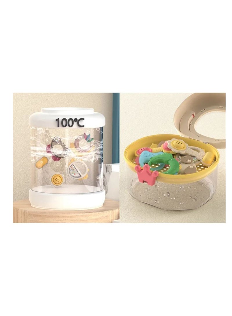 HUANGER مجموعة عضاضات وألعاب رنين للأطفال الرضع مع صندوق تخزين - لعبة عضاضة للأطفال - Image 3