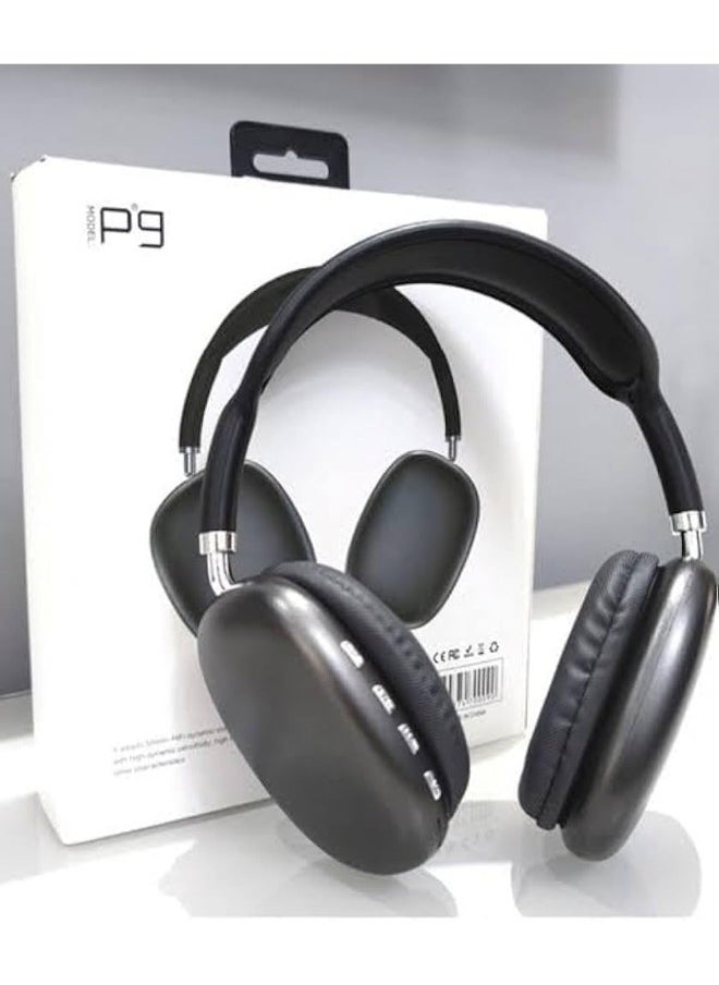 P9 - Wireless Bluetooth Headset P9 – Dark Gray | High-Quality Sound & Comfortable Fit - Image 1