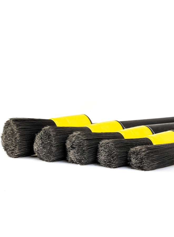 MOB 5 Pcs Car Detailing Brush Set Multi Size Soft Bristle Cleaning Brushes for Interior Air Vent Dashboard Wheel Engine Gap Cleaning Kit - Image 4